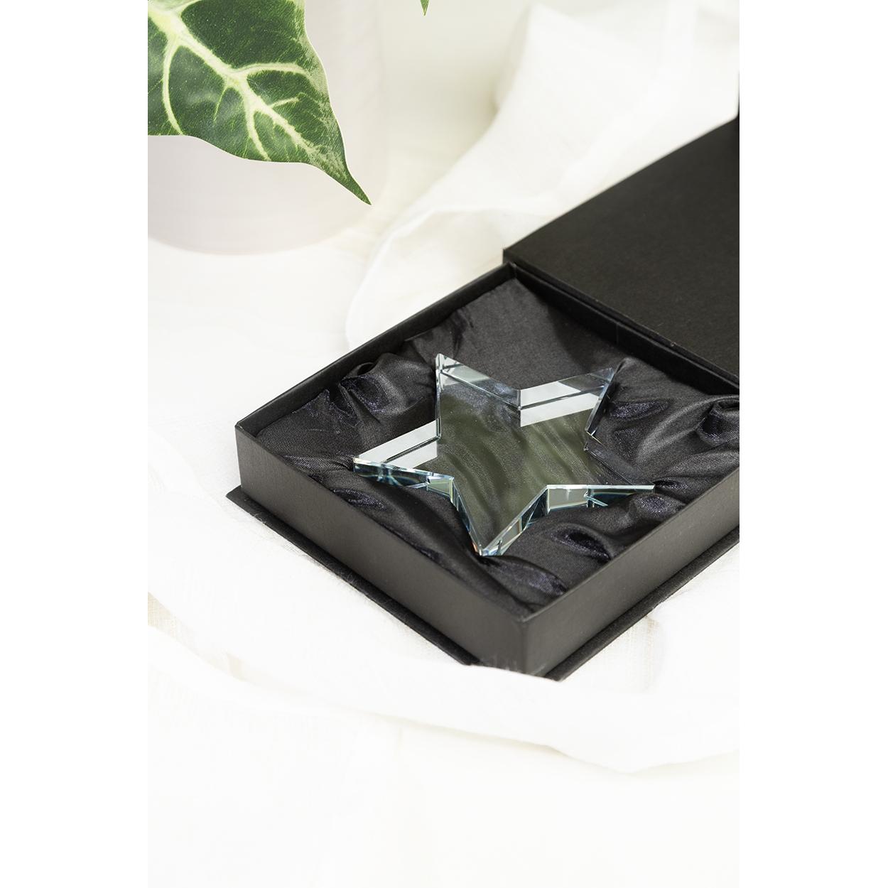 Trofeu stea Crystar transparent