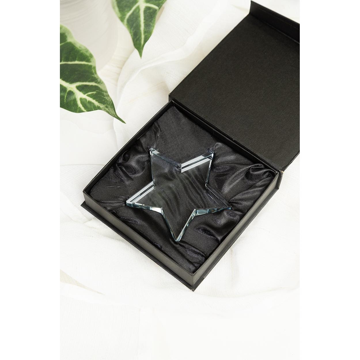 Trofeu stea Crystar transparent
