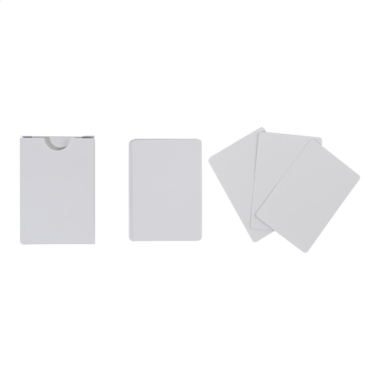 Cărți de joc personalizate CreaCard Pocket Alb