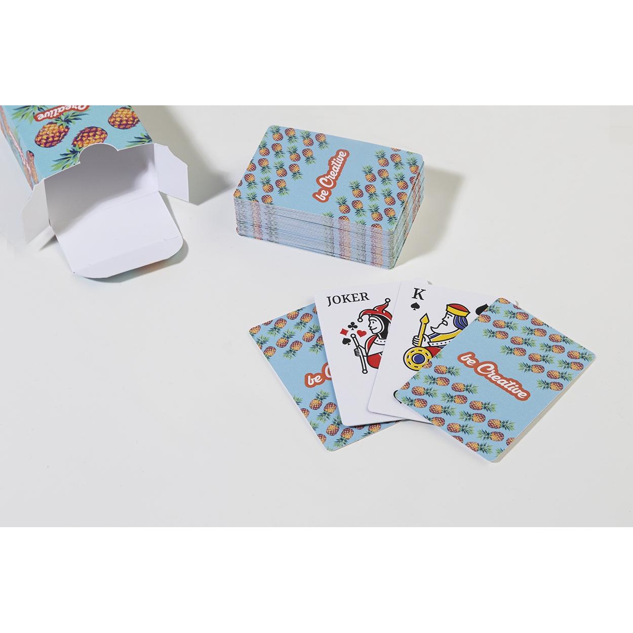 Cărți de joc personalizate CreaCard Pocket Alb