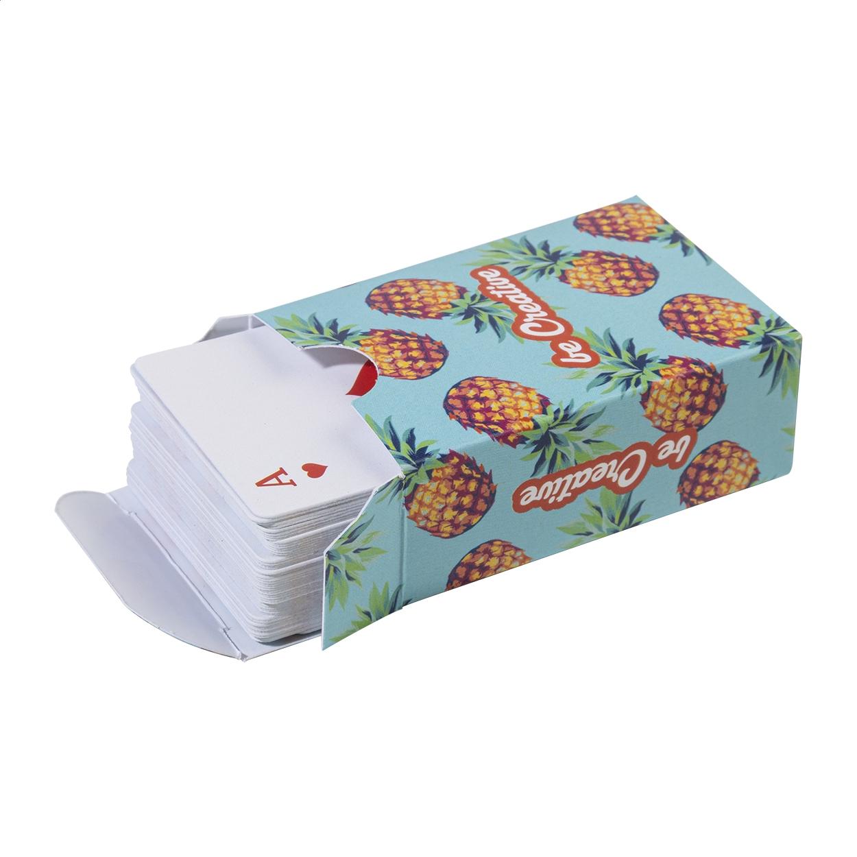 Cărți de joc personalizate CreaCard Pocket Alb