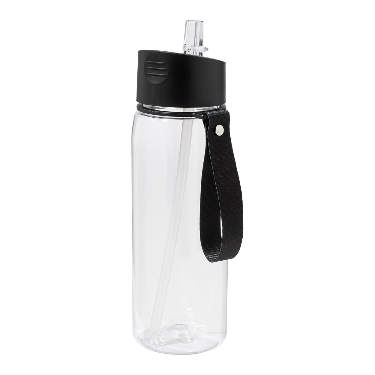 Sticlă sport RPET cu prosop Fitmax Negru
