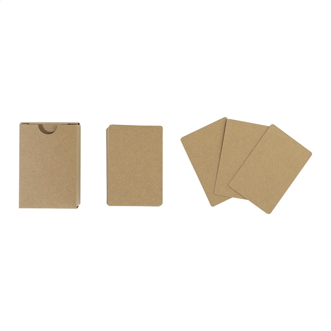 Cărți de joc personalizate CreaCard Pocket Eco natural