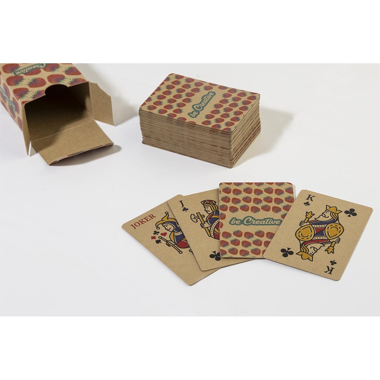 Cărți de joc personalizate CreaCard Pocket Eco natural
