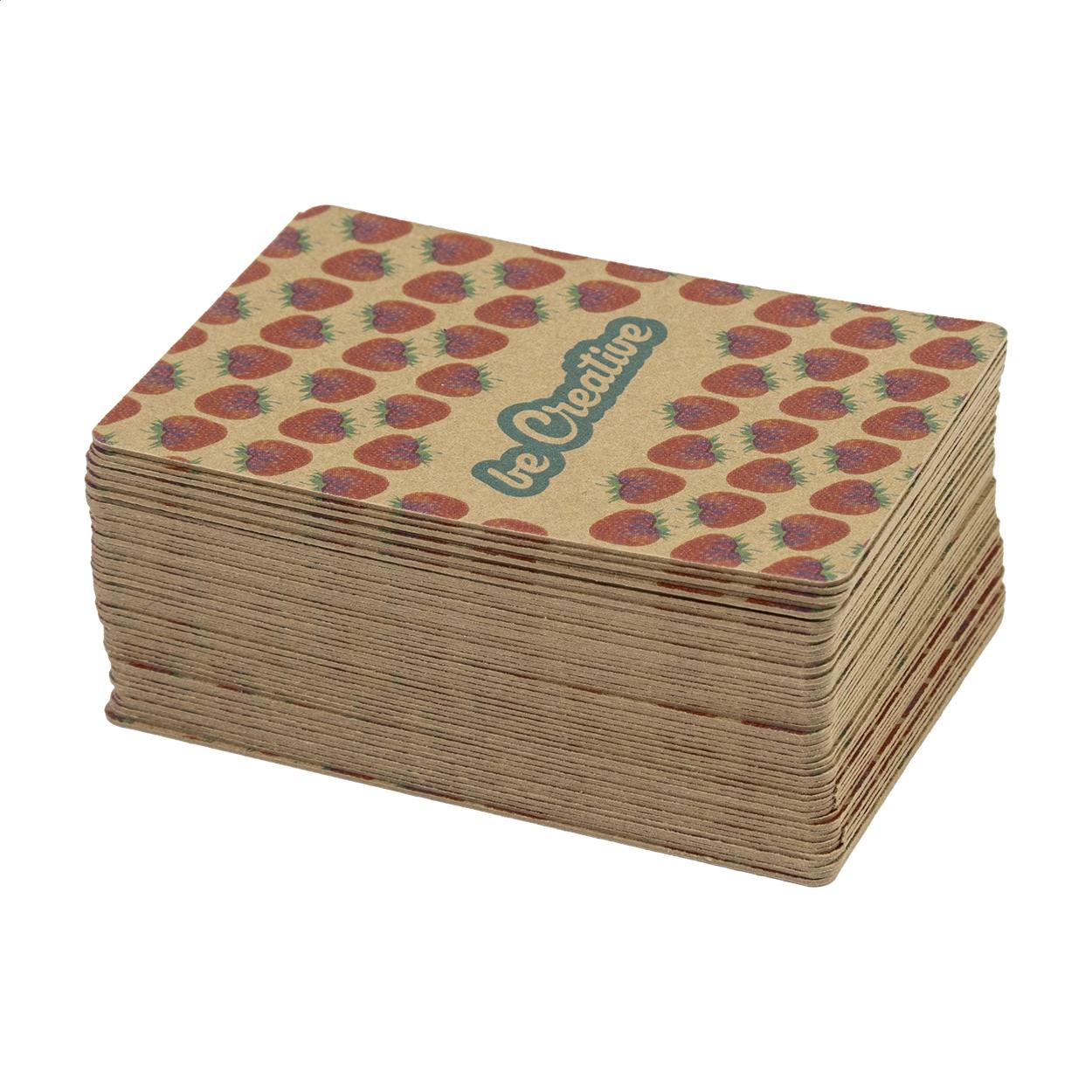 Cărți de joc personalizate CreaCard Pocket Eco natural