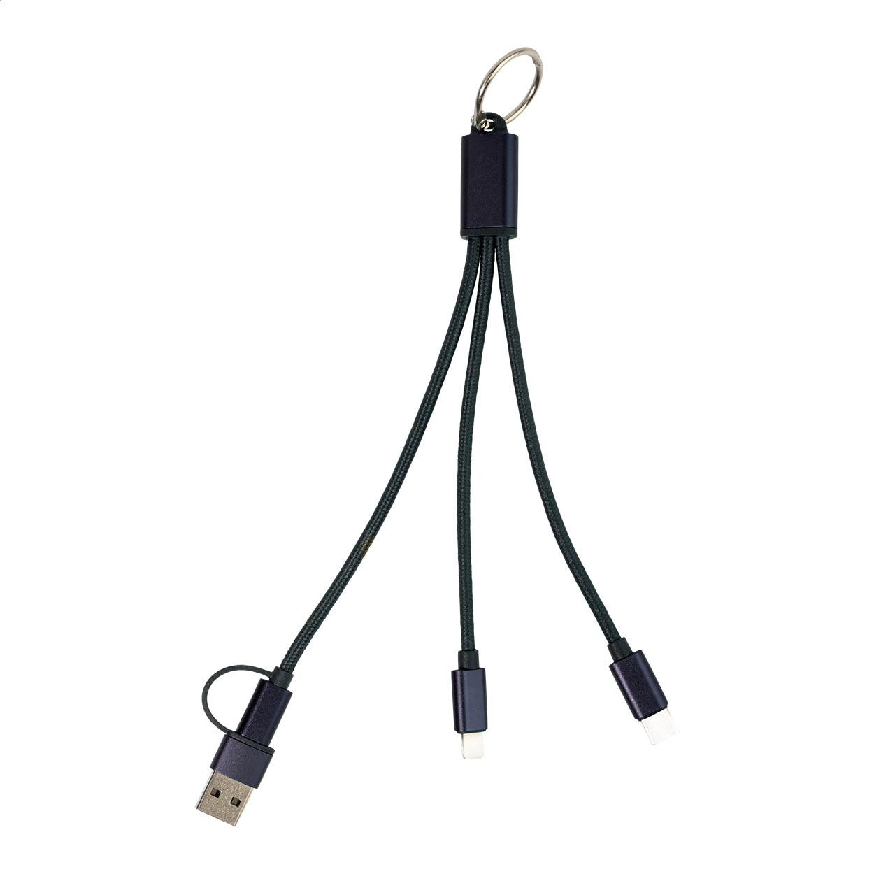 Breloc cu cablu de încărcare USB Rafob albastru închis