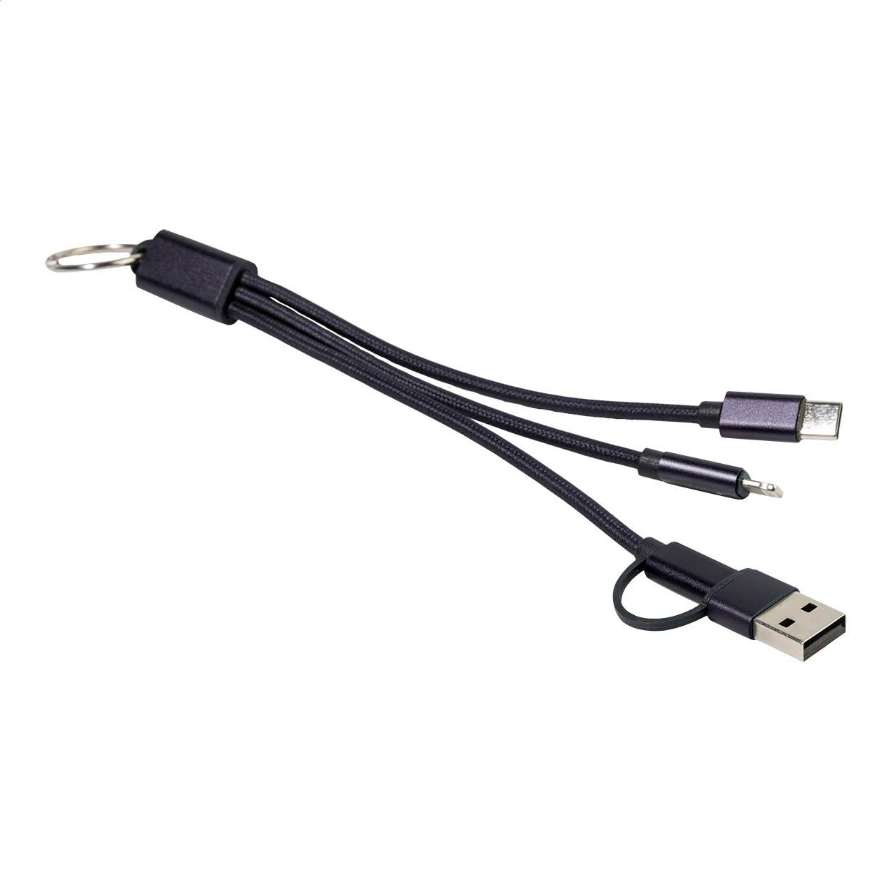 Breloc cu cablu de încărcare USB Rafob albastru închis
