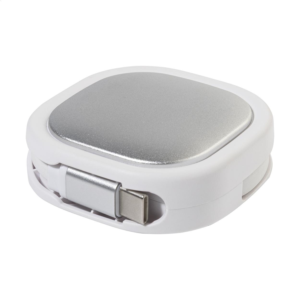 Cablu de încărcare USB-C 60 W Cabsle Plus Alb
