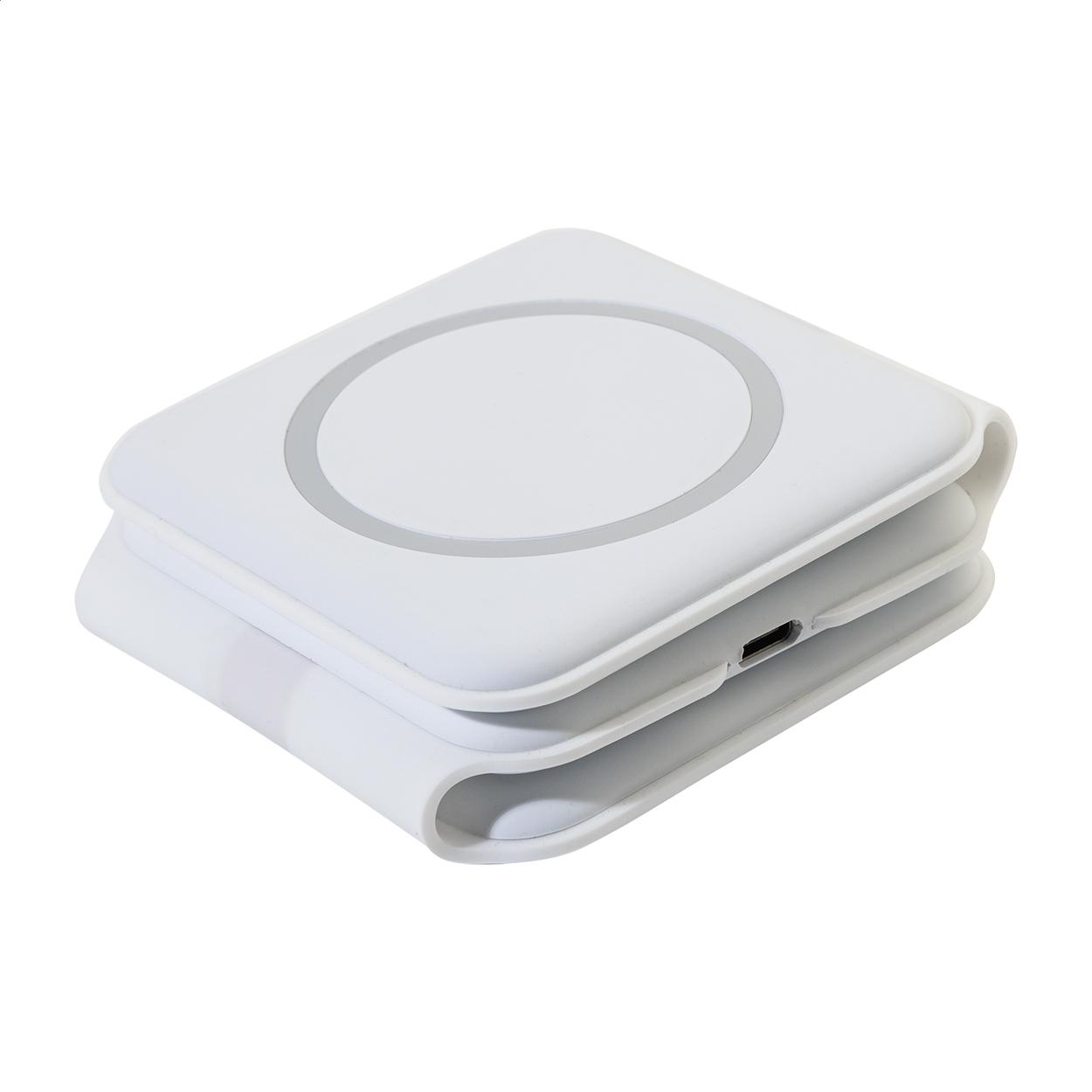 Încărcător wireless RABS 3 în 1 FolCharge Alb