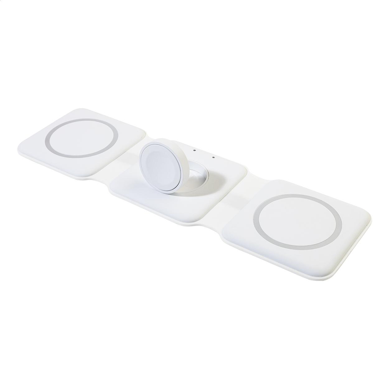 Încărcător wireless RABS 3 în 1 FolCharge Alb