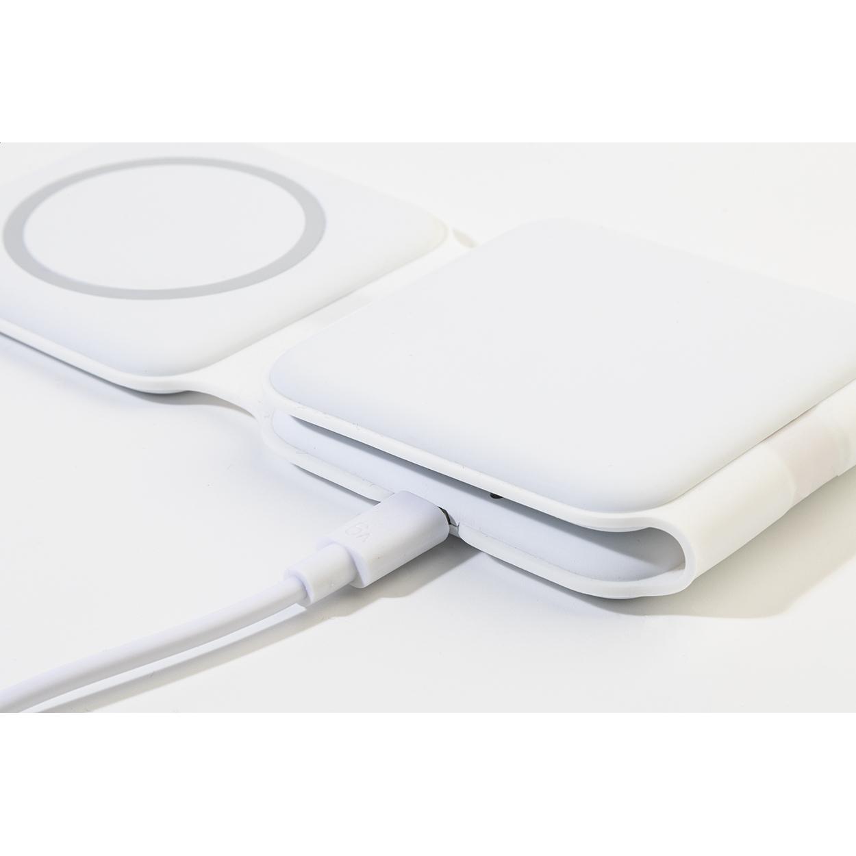 Încărcător wireless RABS 3 în 1 FolCharge Alb