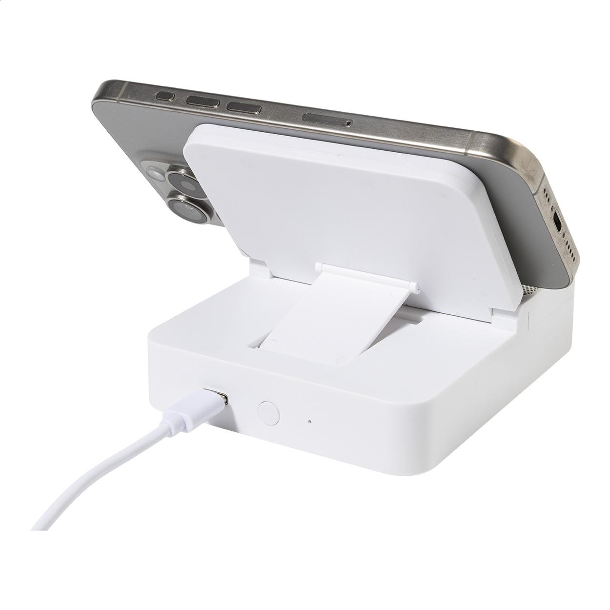 Difuzor cu încărcător wireless, RABS Hobofi Alb