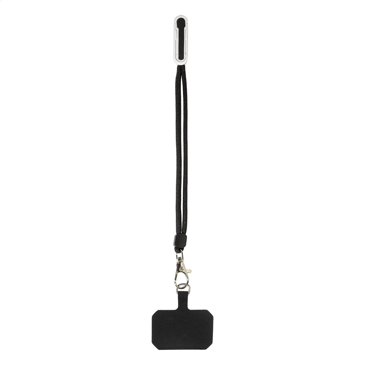 Brățară suport pentru telefon mobil, RPET CuffStand Alb