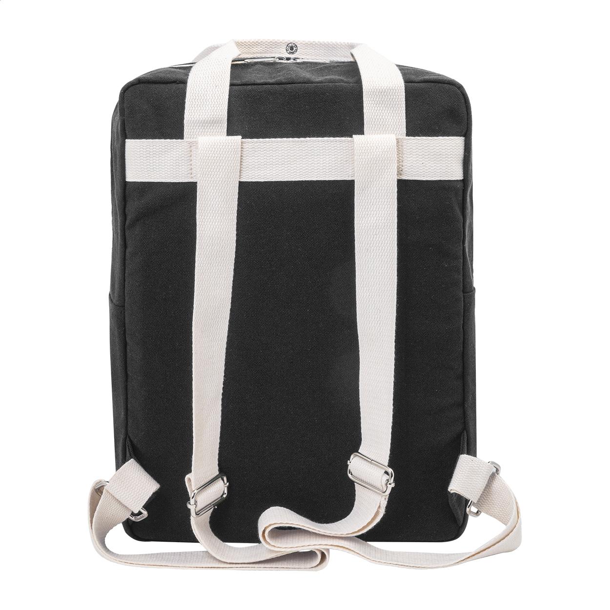 Rucsac din pânză reciclată Rekan Back Negru