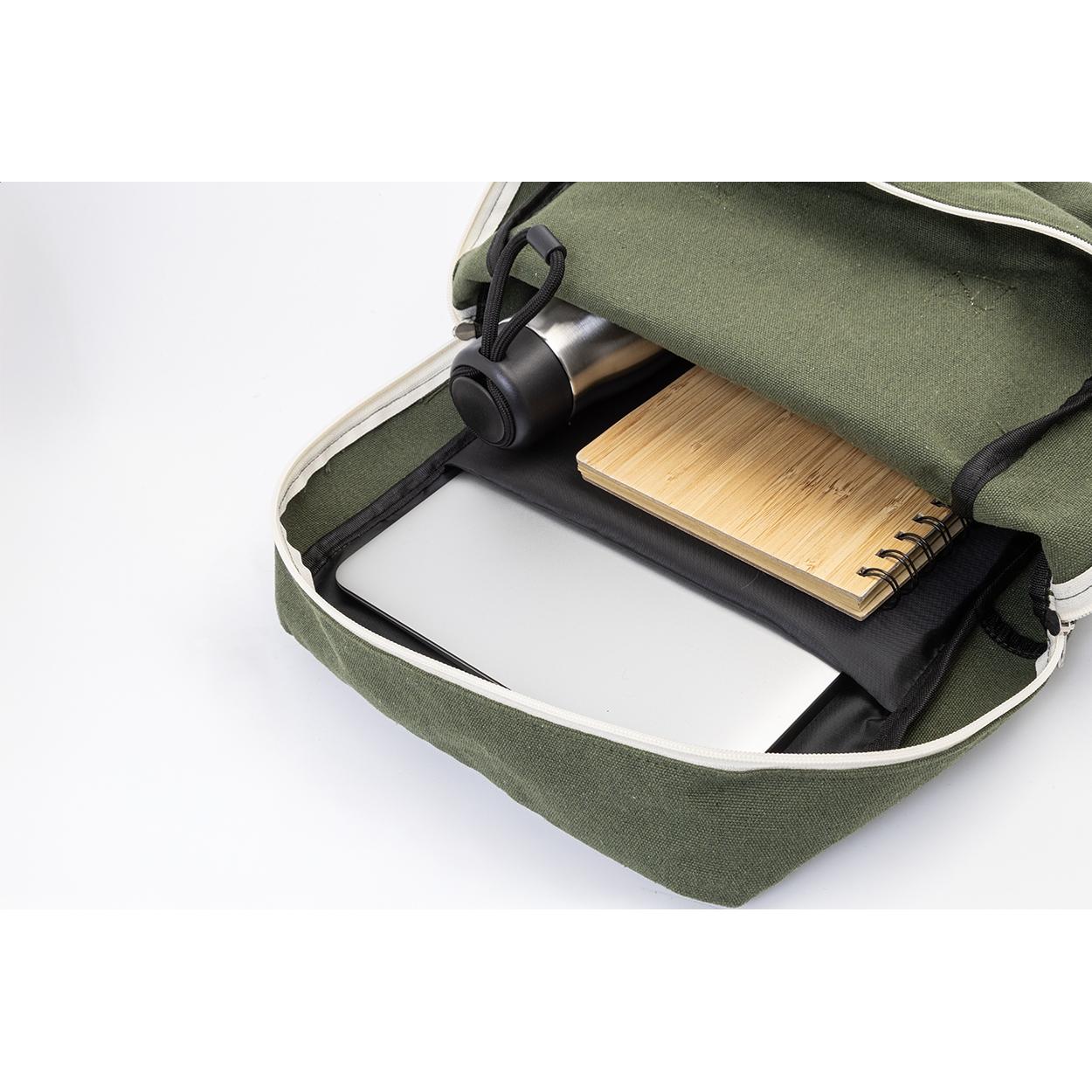 Rucsac din pânză reciclată Rekan Back Verde