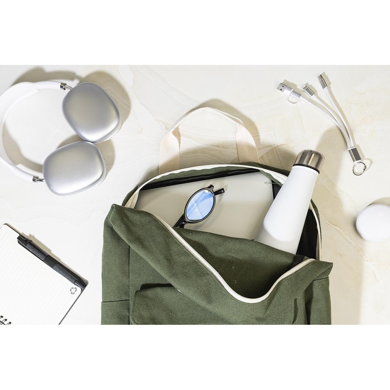 Rucsac din pânză reciclată Rekan Back Verde