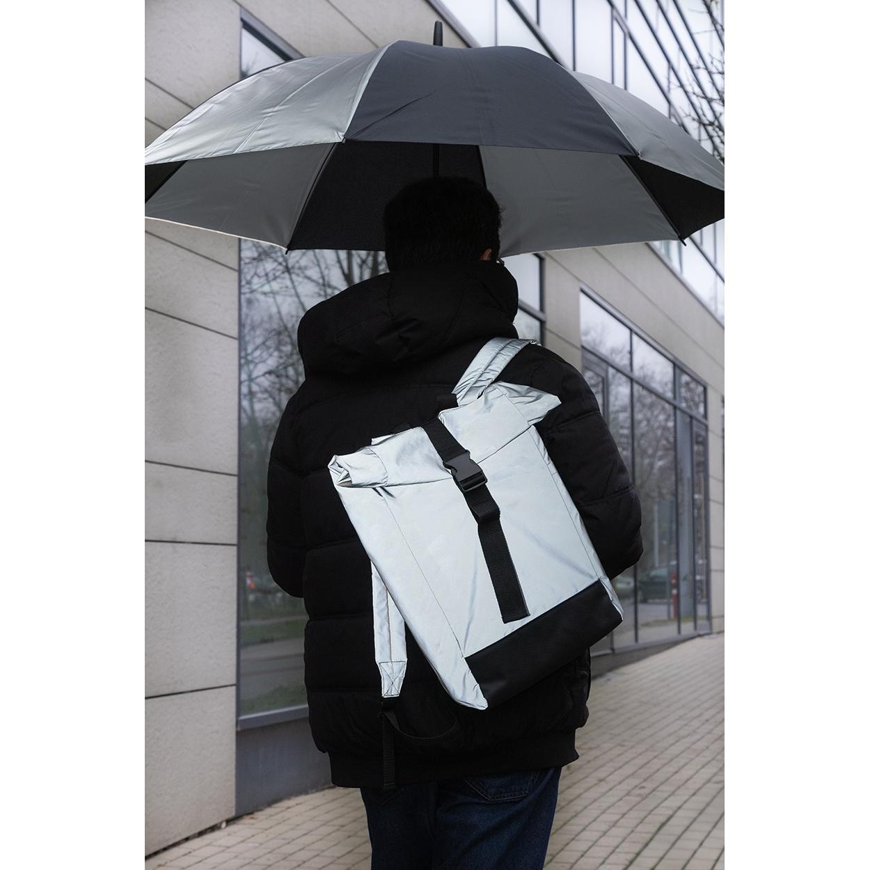 Umbrelă reflectorizantă, RPET Radians XL Negru