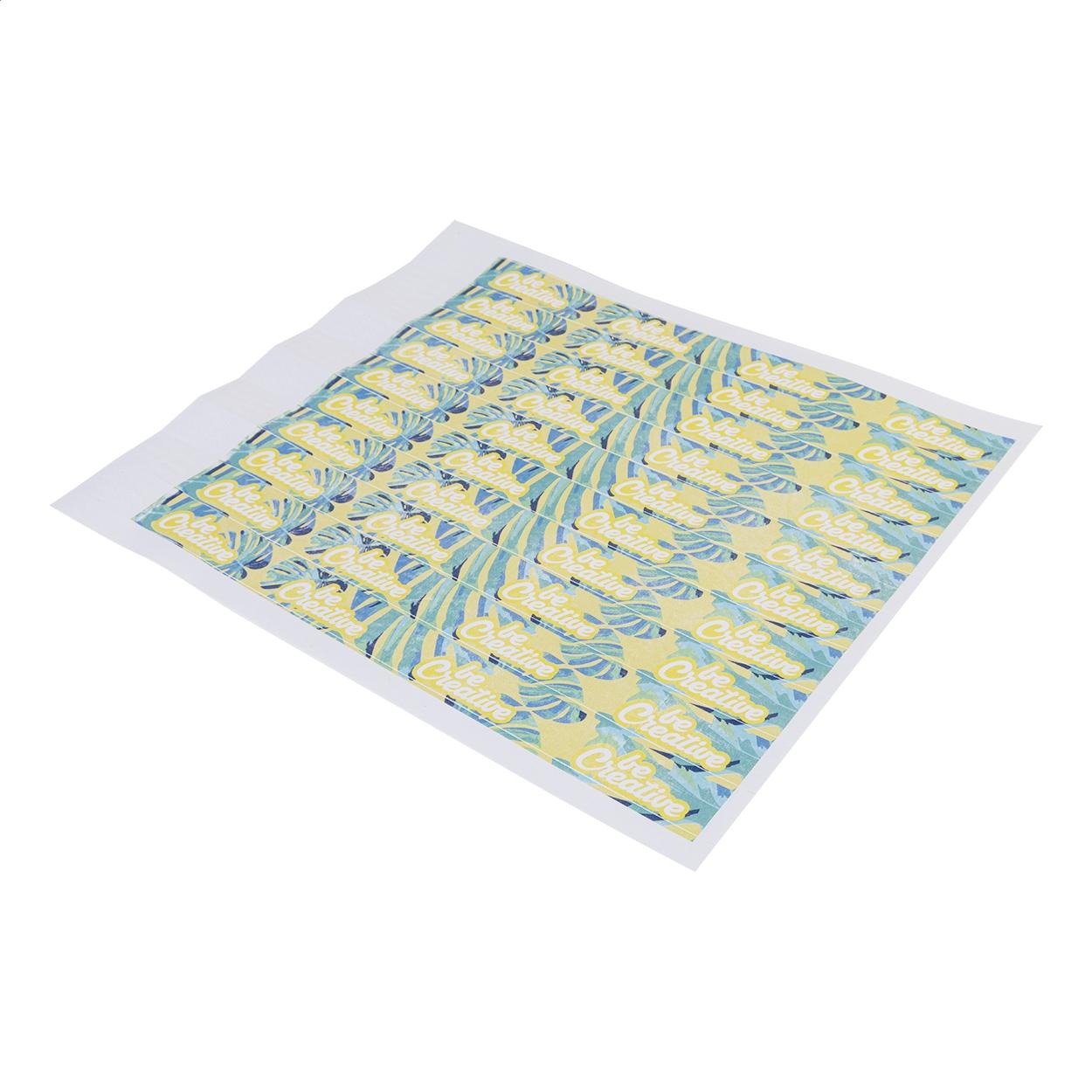 Brățări personalizate din tyvek (10 bucăți) Wristvek Creative Alb