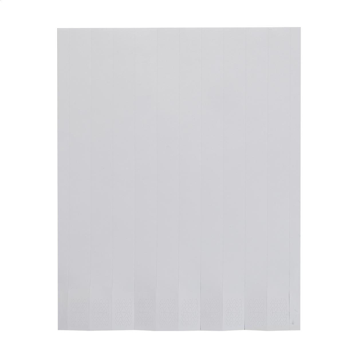 Brățări personalizate din tyvek (10 bucăți) Wristvek Creative Alb