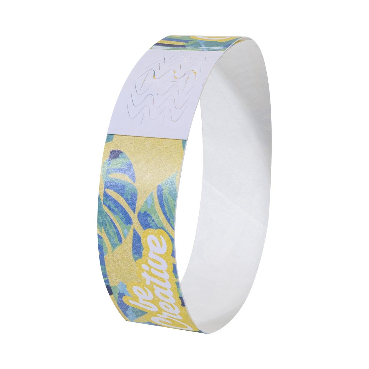 Brățări personalizate din tyvek (10 bucăți) Wristvek Creative Alb