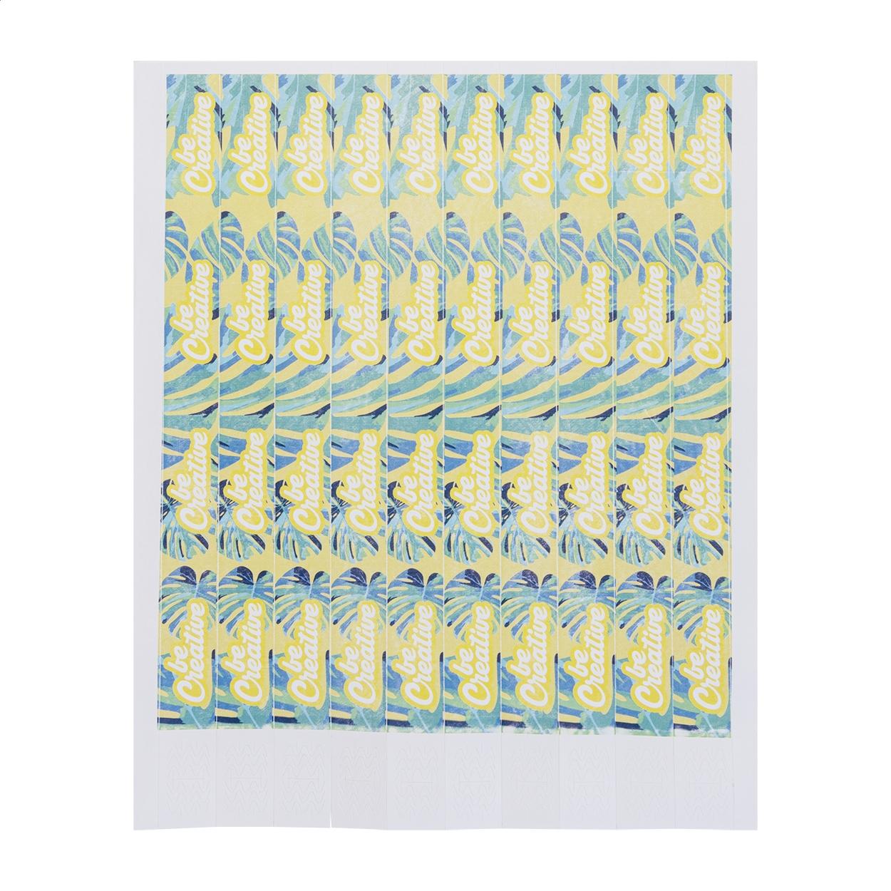 Brățări personalizate din tyvek (10 bucăți) Wristvek Creative Alb