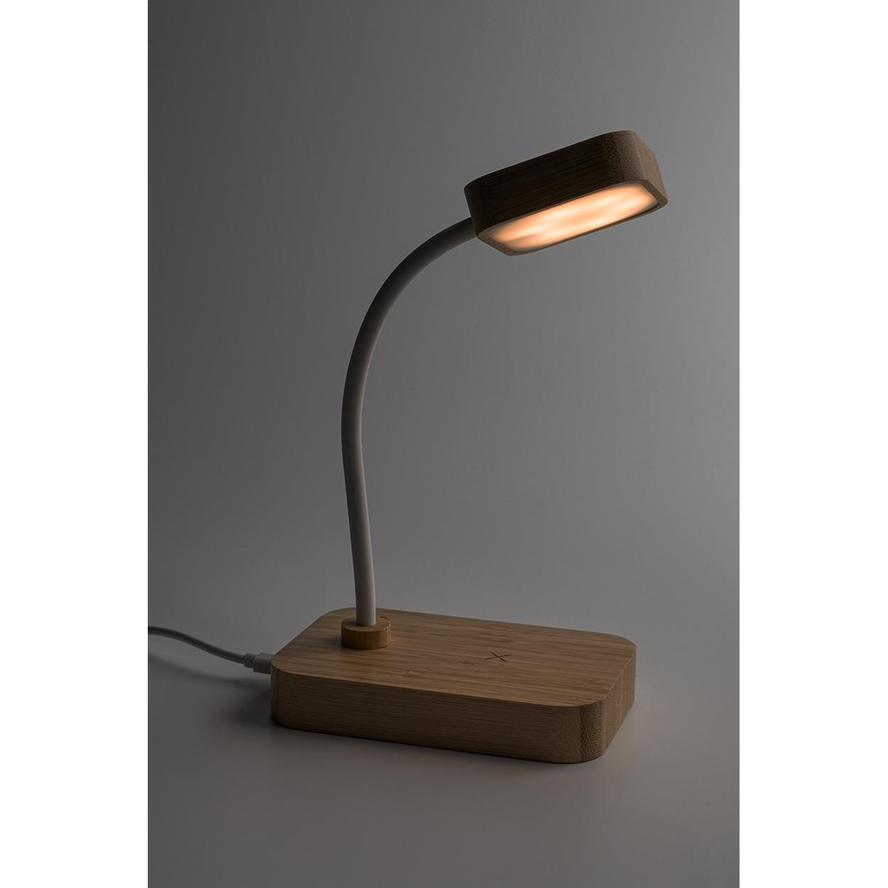 Lampă de birou cu încărcare wireless VoltGlow natural Alb