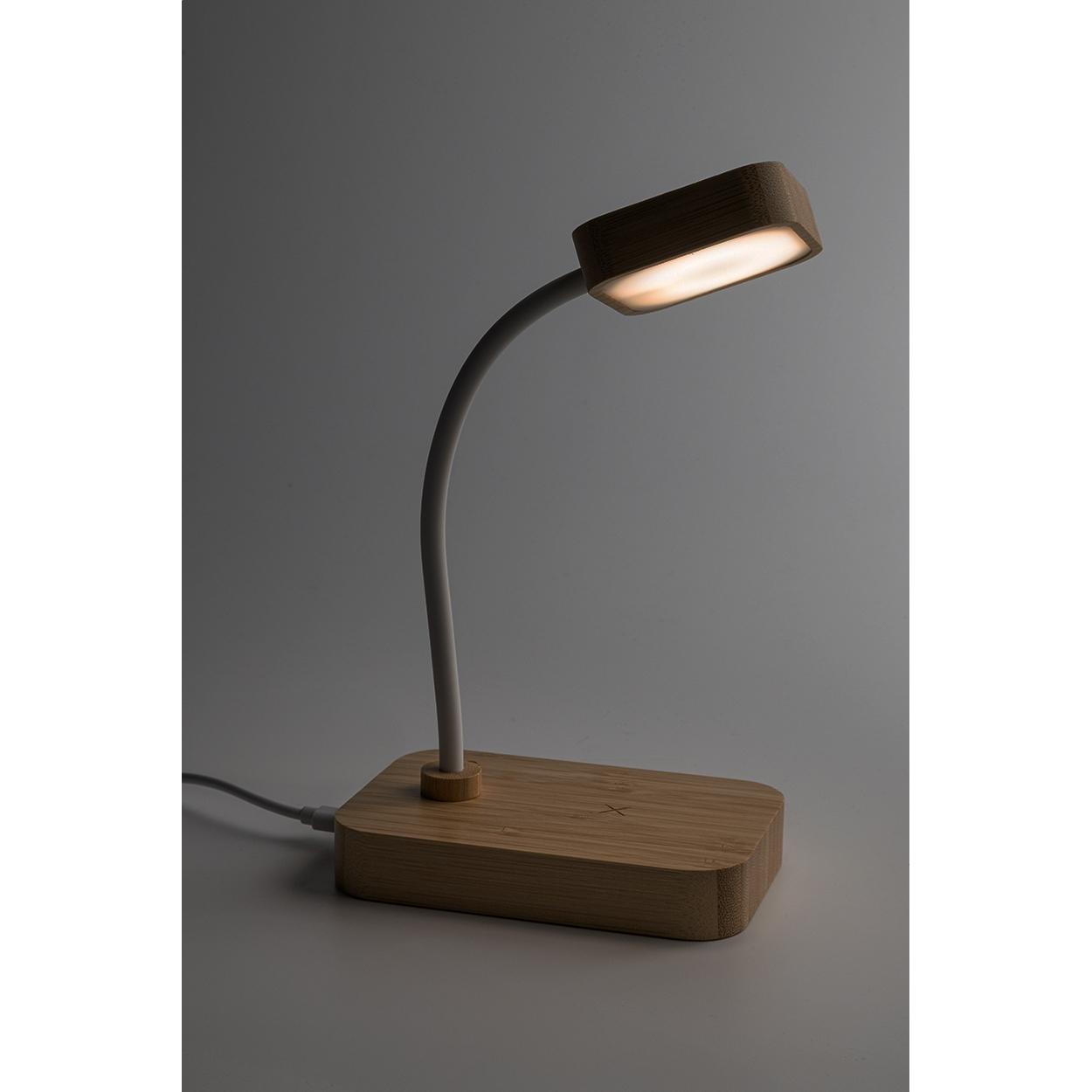 Lampă de birou cu încărcare wireless VoltGlow natural Alb