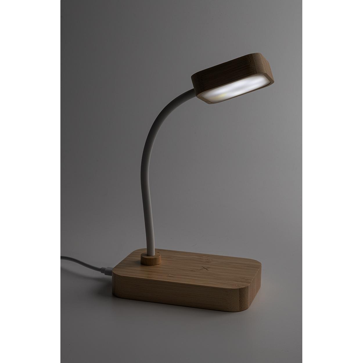 Lampă de birou cu încărcare wireless VoltGlow natural Alb