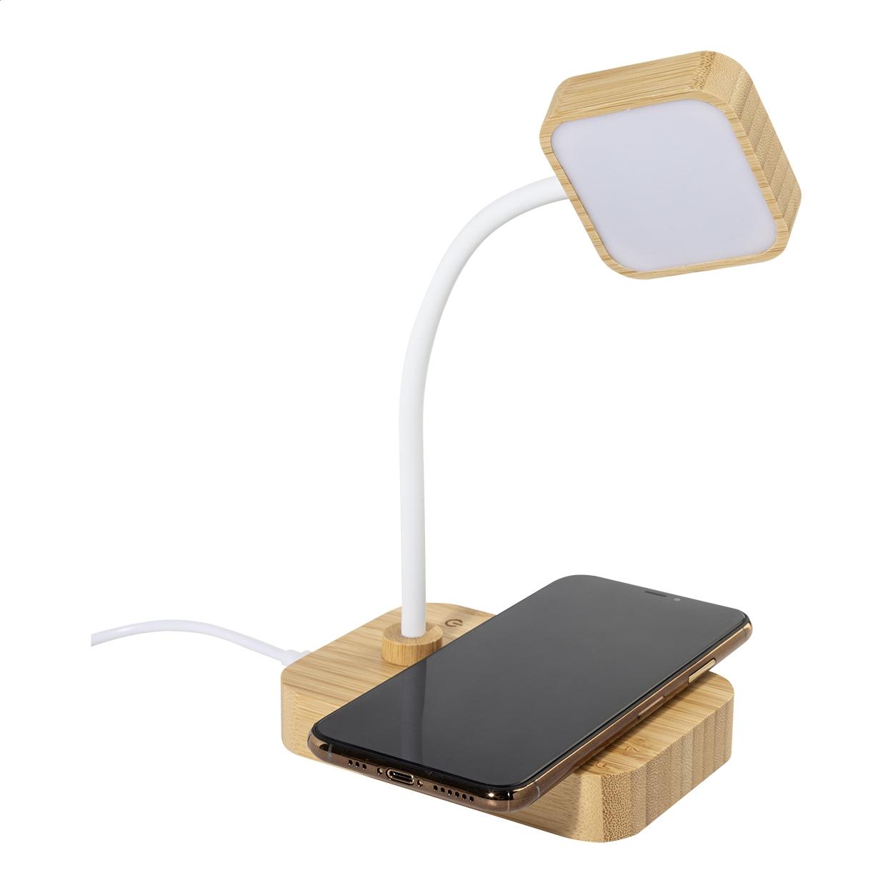 Lampă de birou cu încărcare wireless VoltGlow natural Alb