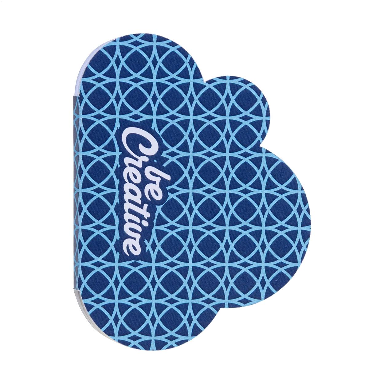 Notes cu file autoadezive personalizate CreaStick Cloud Alb
