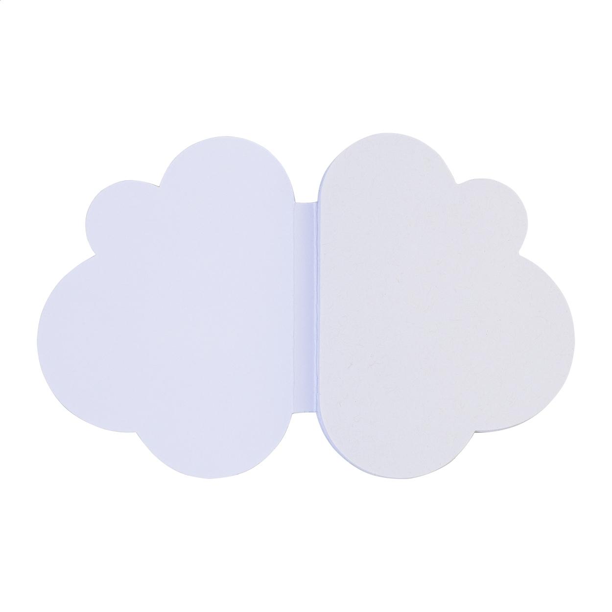 Notes cu file autoadezive personalizate CreaStick Cloud Alb