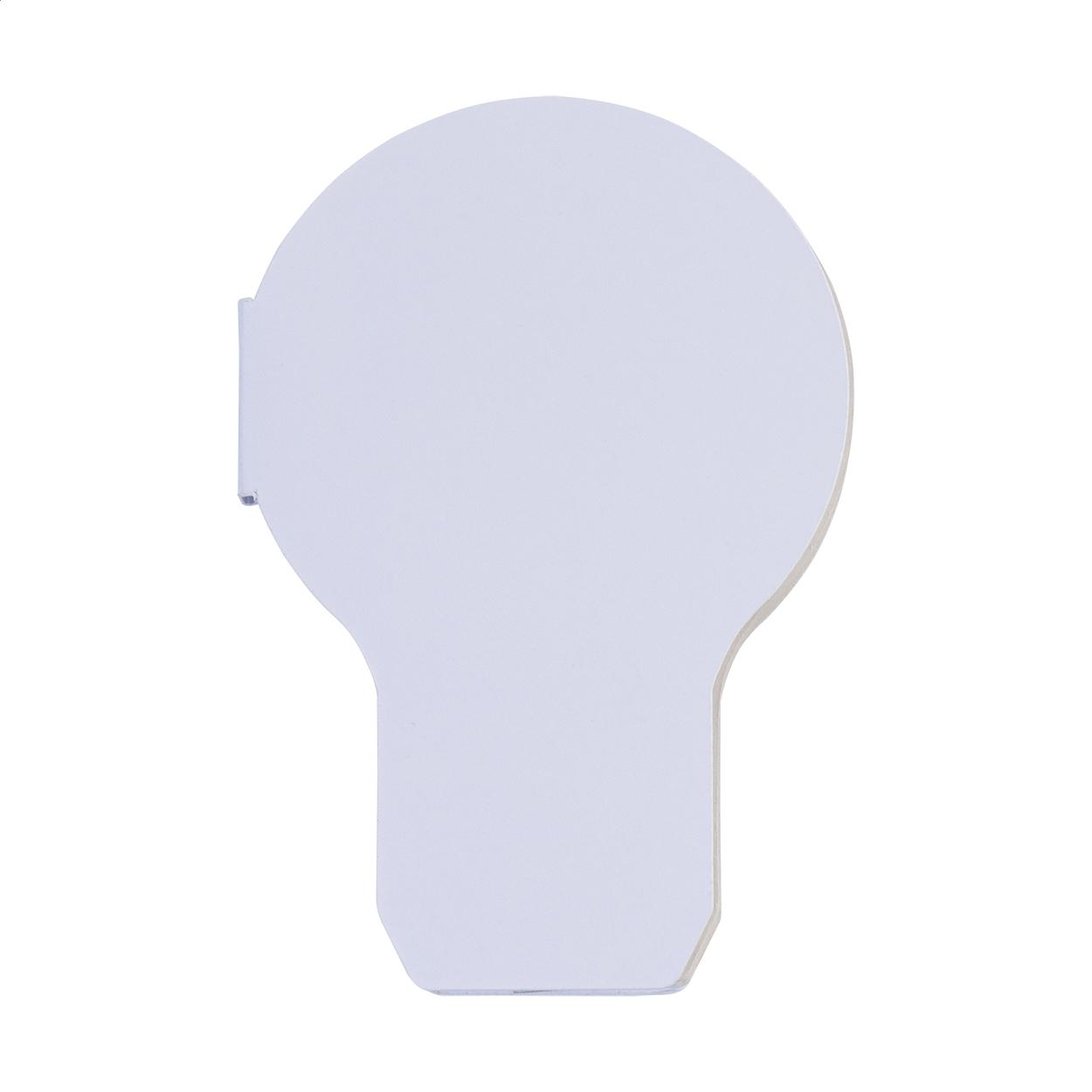 Notes cu file autoadezive personalizate CreaStick Bulb Alb
