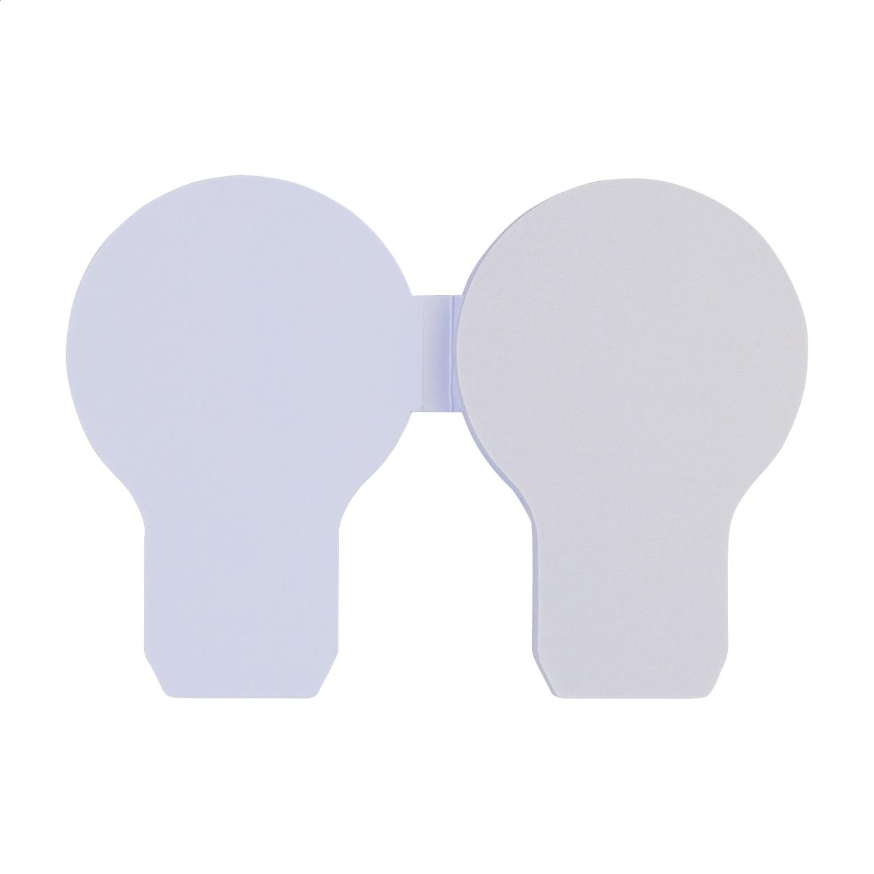 Notes cu file autoadezive personalizate CreaStick Bulb Alb