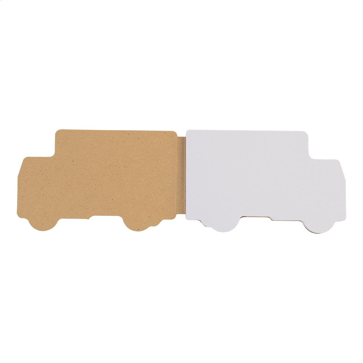 Notes cu file autoadezive personalizate CreaStick Truck Eco natural