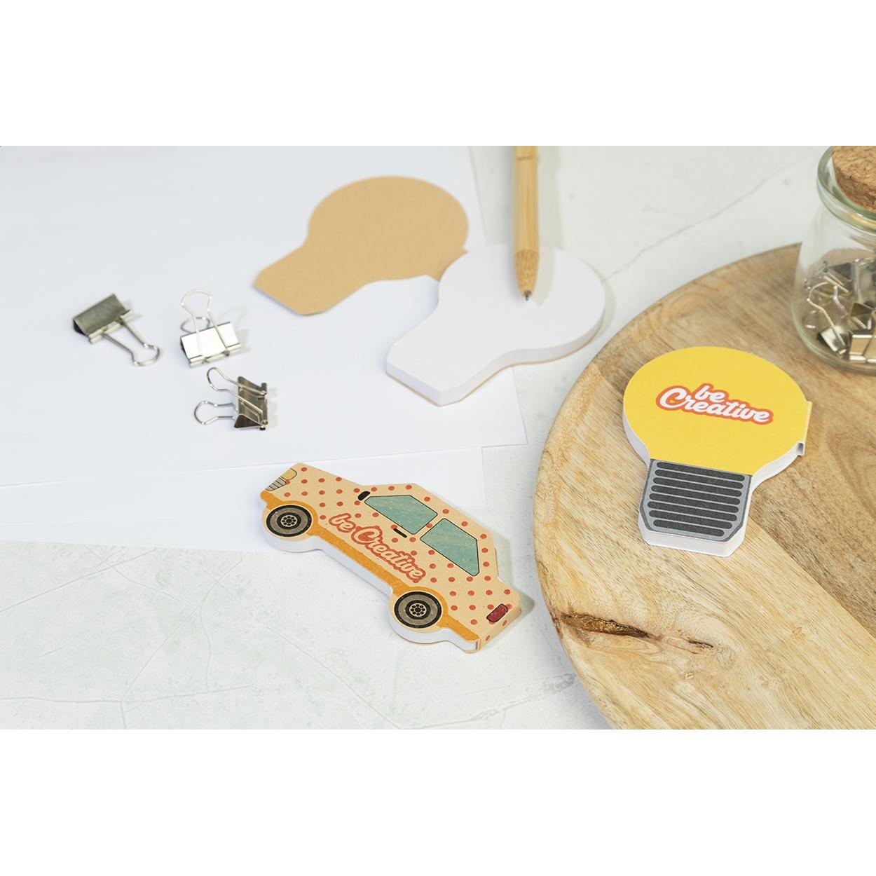 Notes cu file autoadezive personalizate CreaStick Car Eco natural