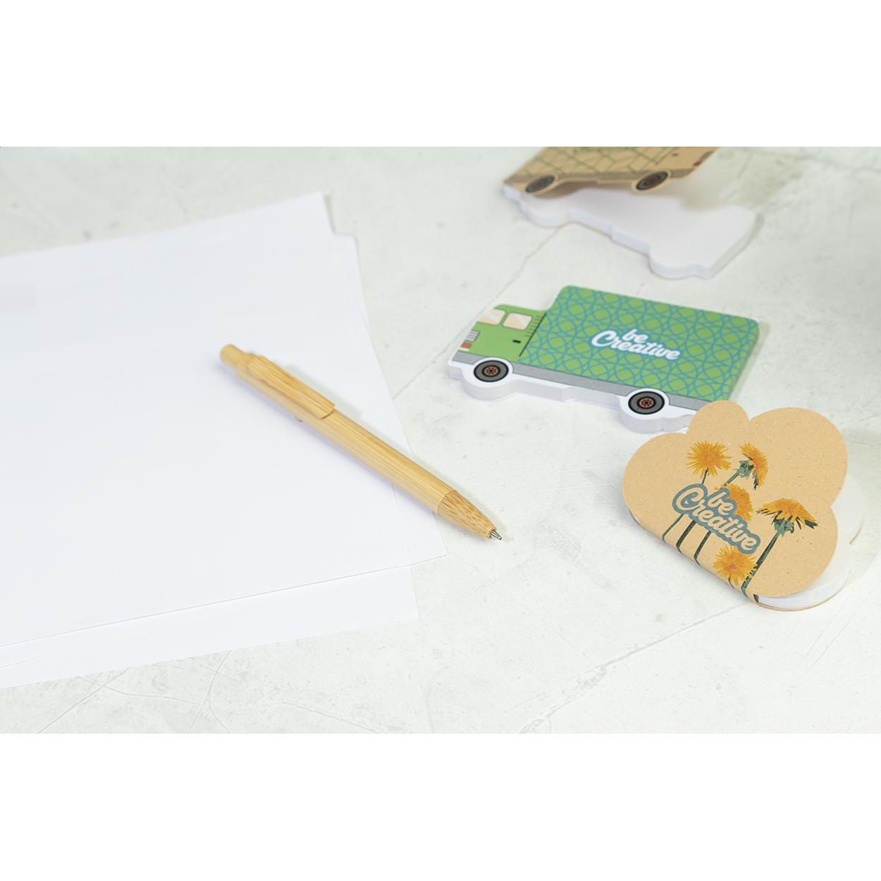 Notes cu file autoadezive personalizate CreaStick Cloud Eco natural