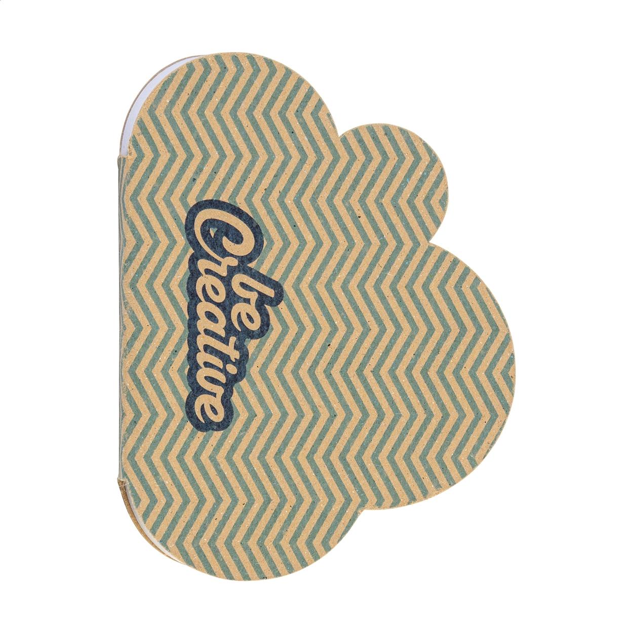 Notes cu file autoadezive personalizate CreaStick Cloud Eco natural