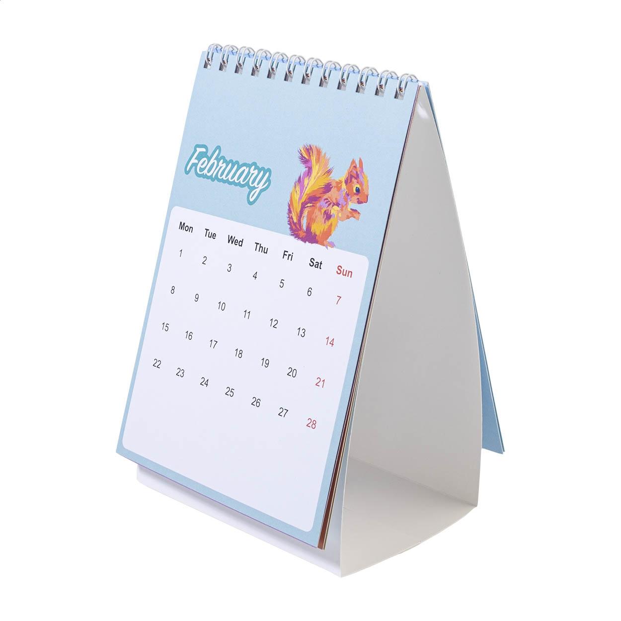 Calendar de birou personalizat CreaDate Desk Mini Alb