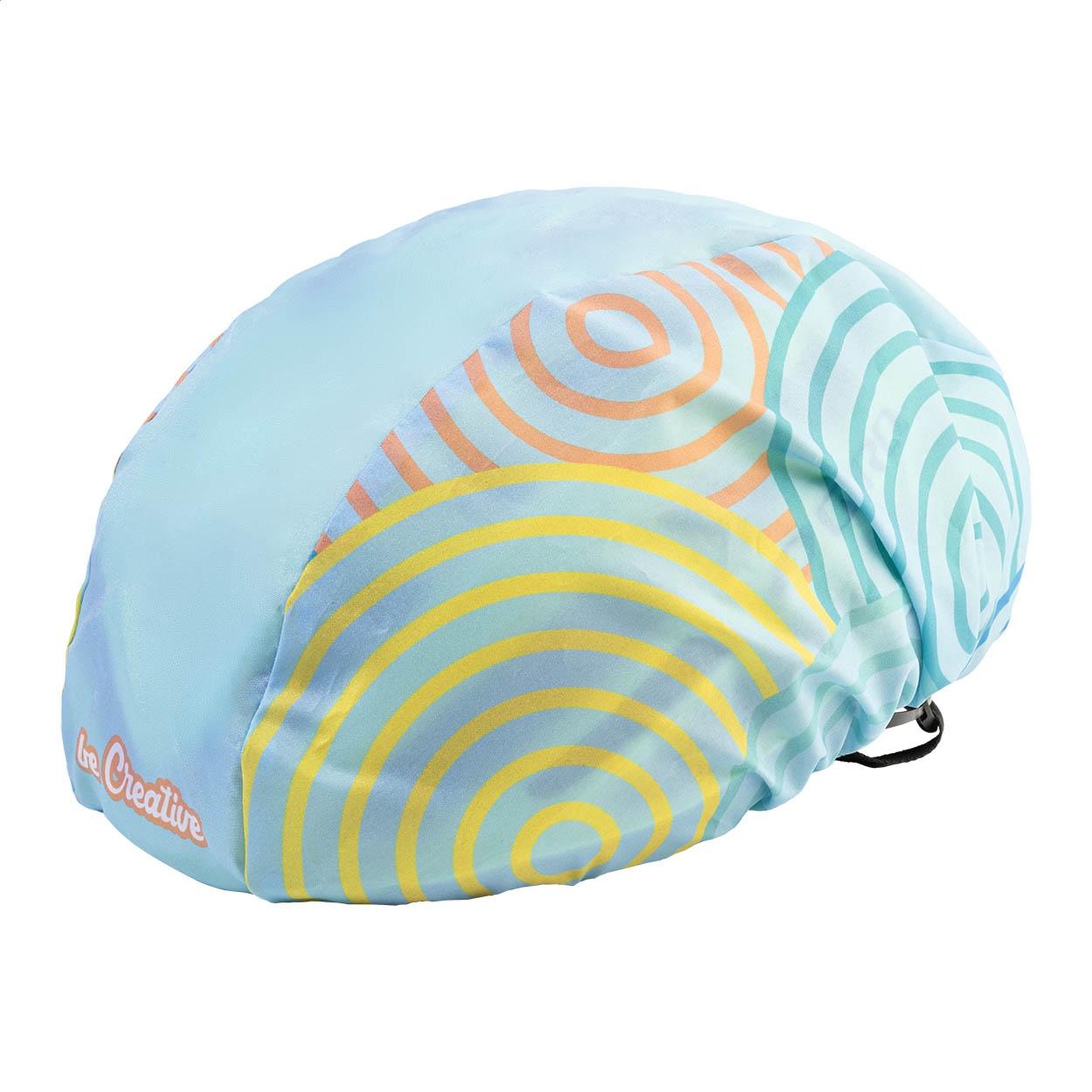 Husă personalizată pentru cască de ciclism CreaHelm Ride Alb