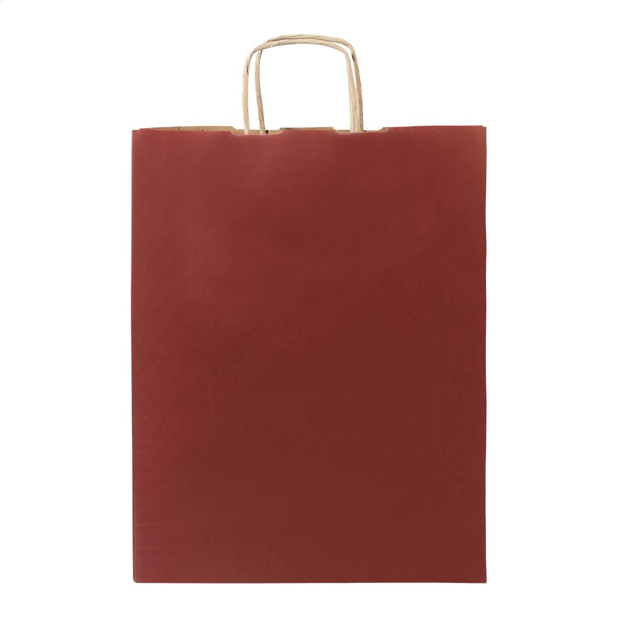 Pungă mare din hârtie pentru cadouri Papbag L burgundy