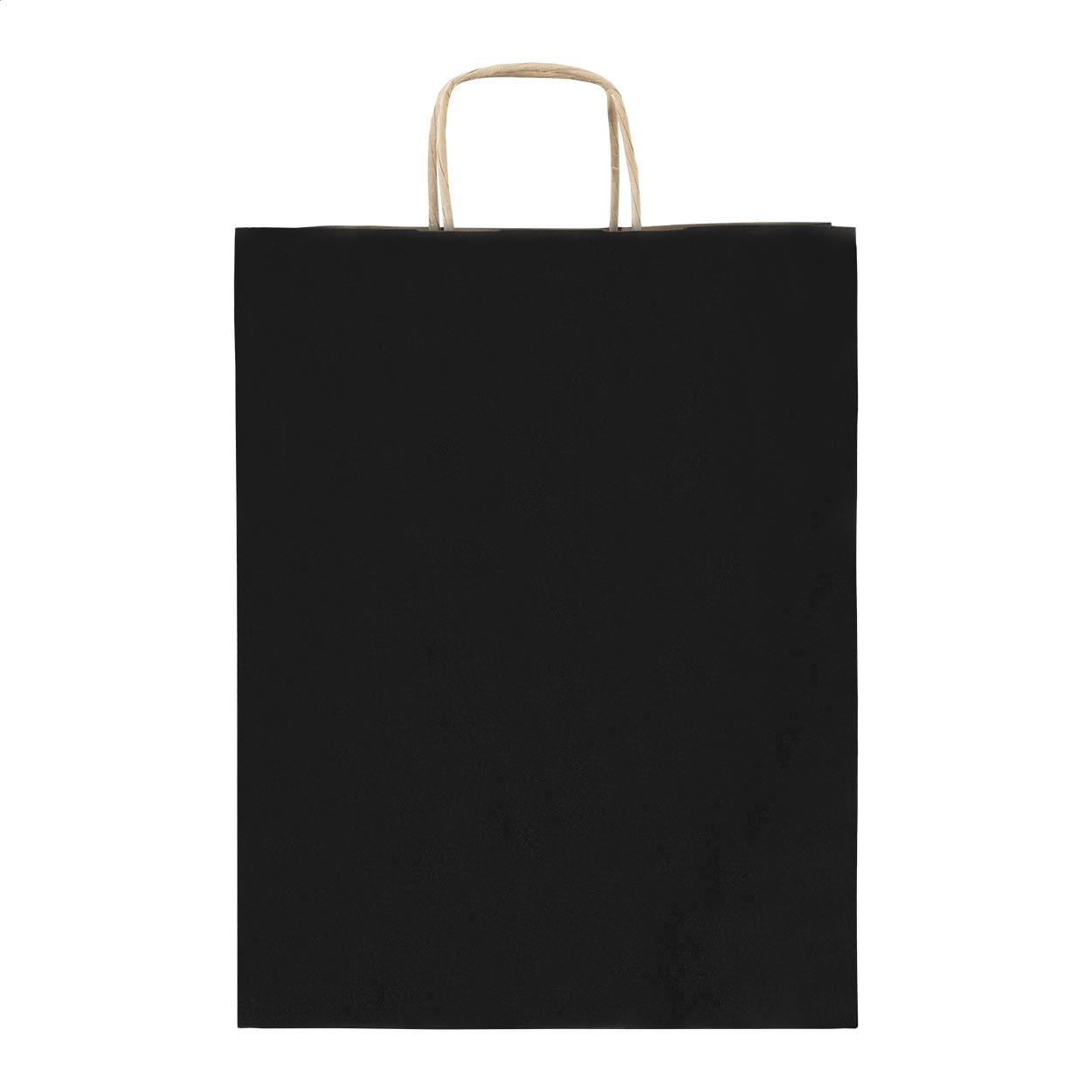 Pungă mare din hârtie pentru cadouri Papbag L Negru