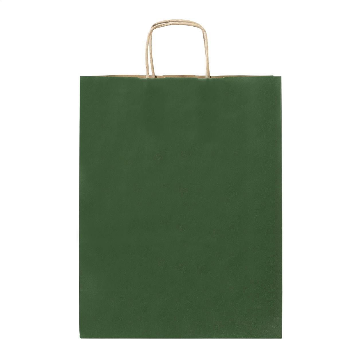 Pungă mare din hârtie pentru cadouri Papbag L Verde