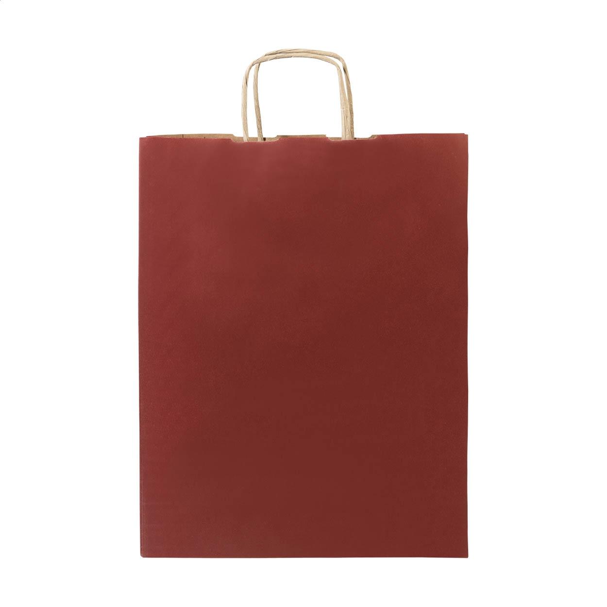 Pungă medie din hârtie pentru cadouri Papbag M burgundy