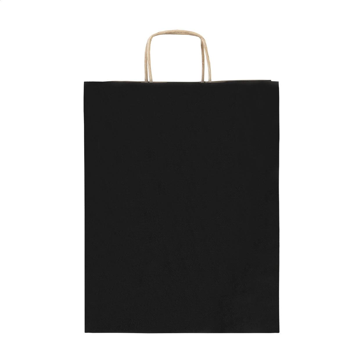 Pungă medie din hârtie pentru cadouri Papbag M Negru