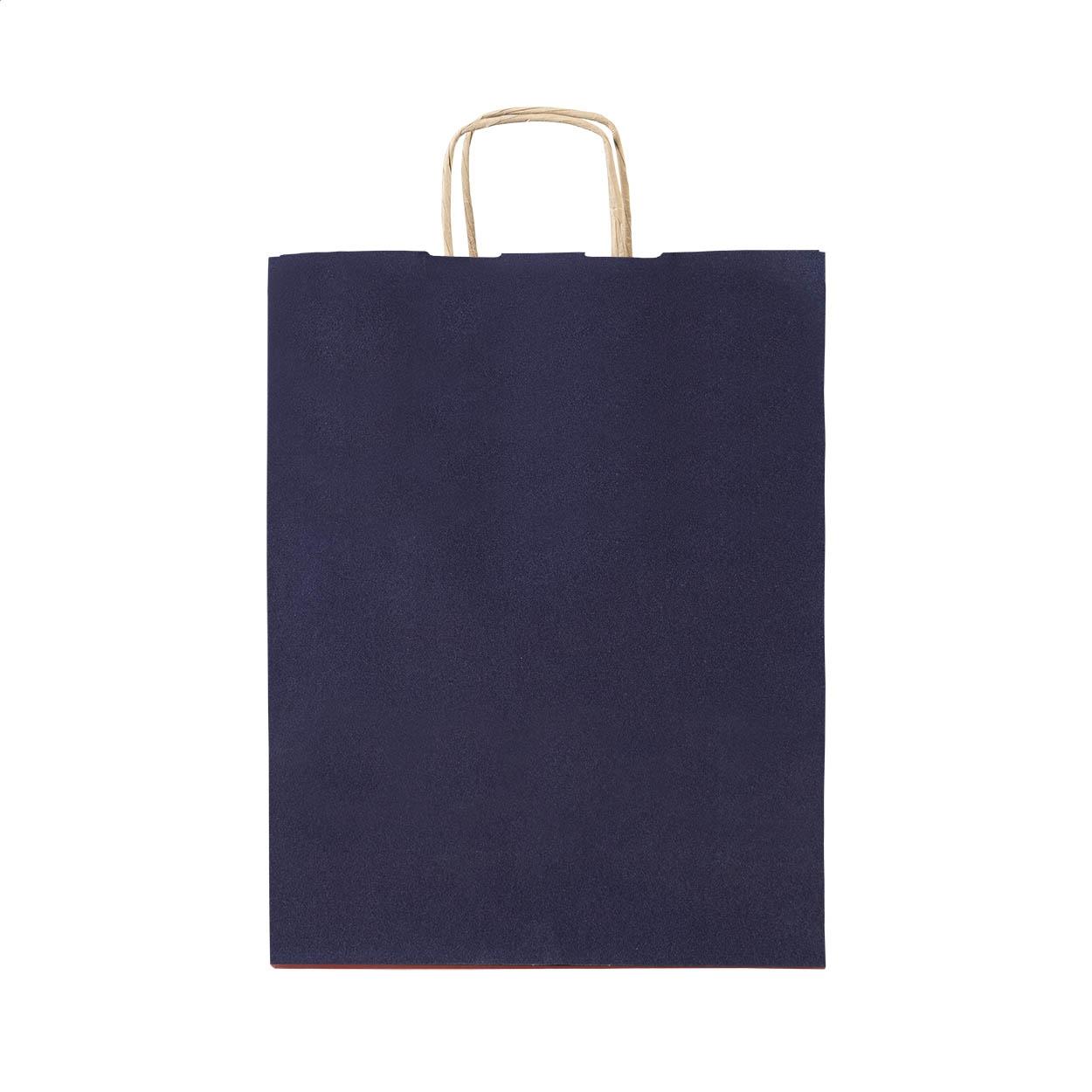 Pungă mică din hârtie pentru cadouri Papbag S albastru închis