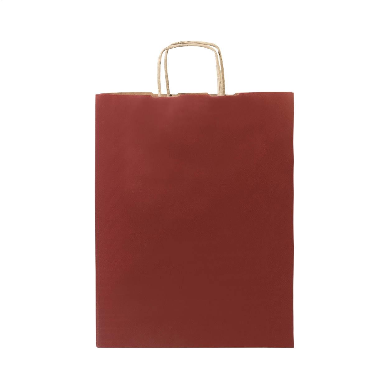 Pungă mică din hârtie pentru cadouri Papbag S burgundy
