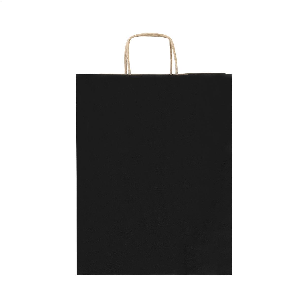 Pungă mică din hârtie pentru cadouri Papbag S Negru