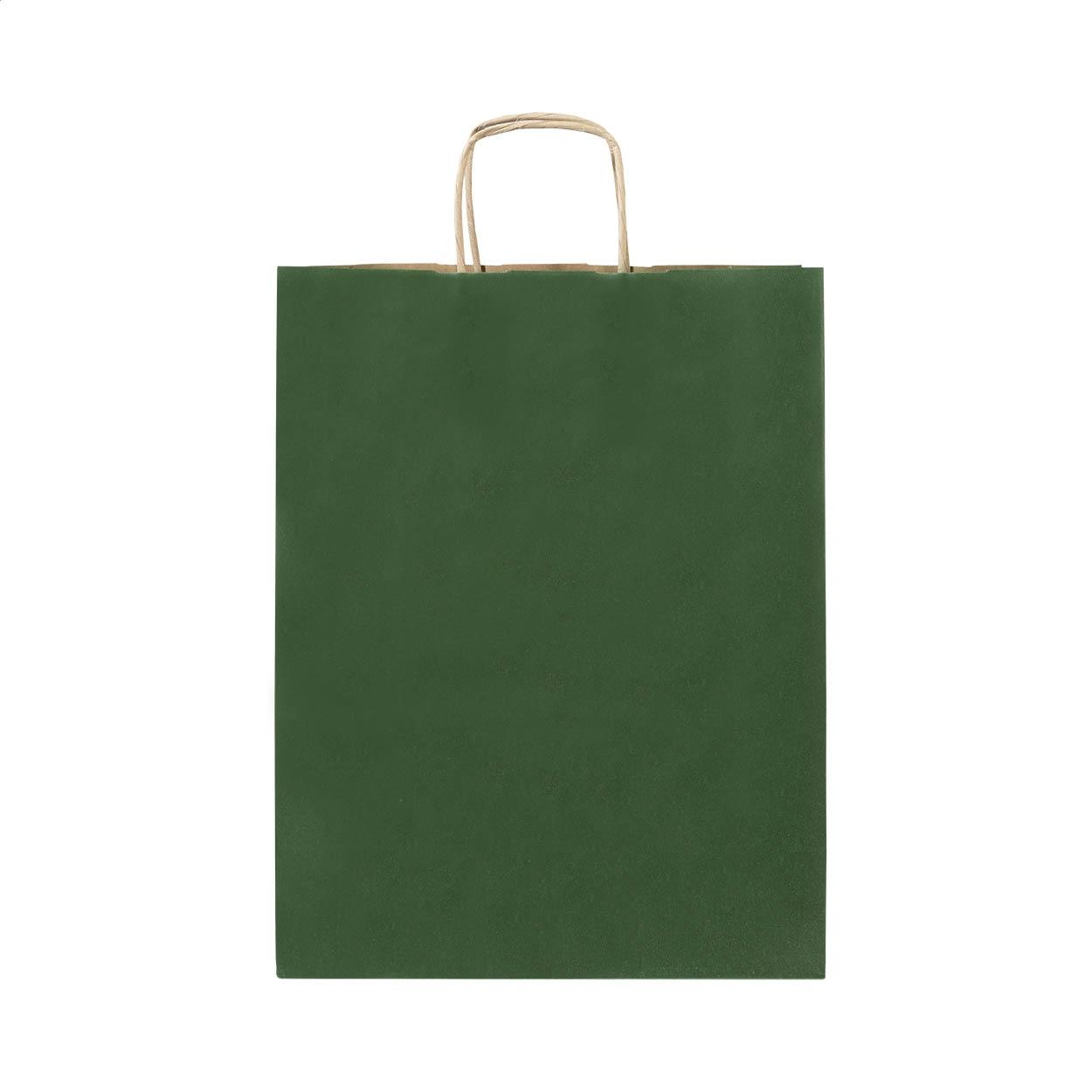 Pungă mică din hârtie pentru cadouri Papbag S Verde