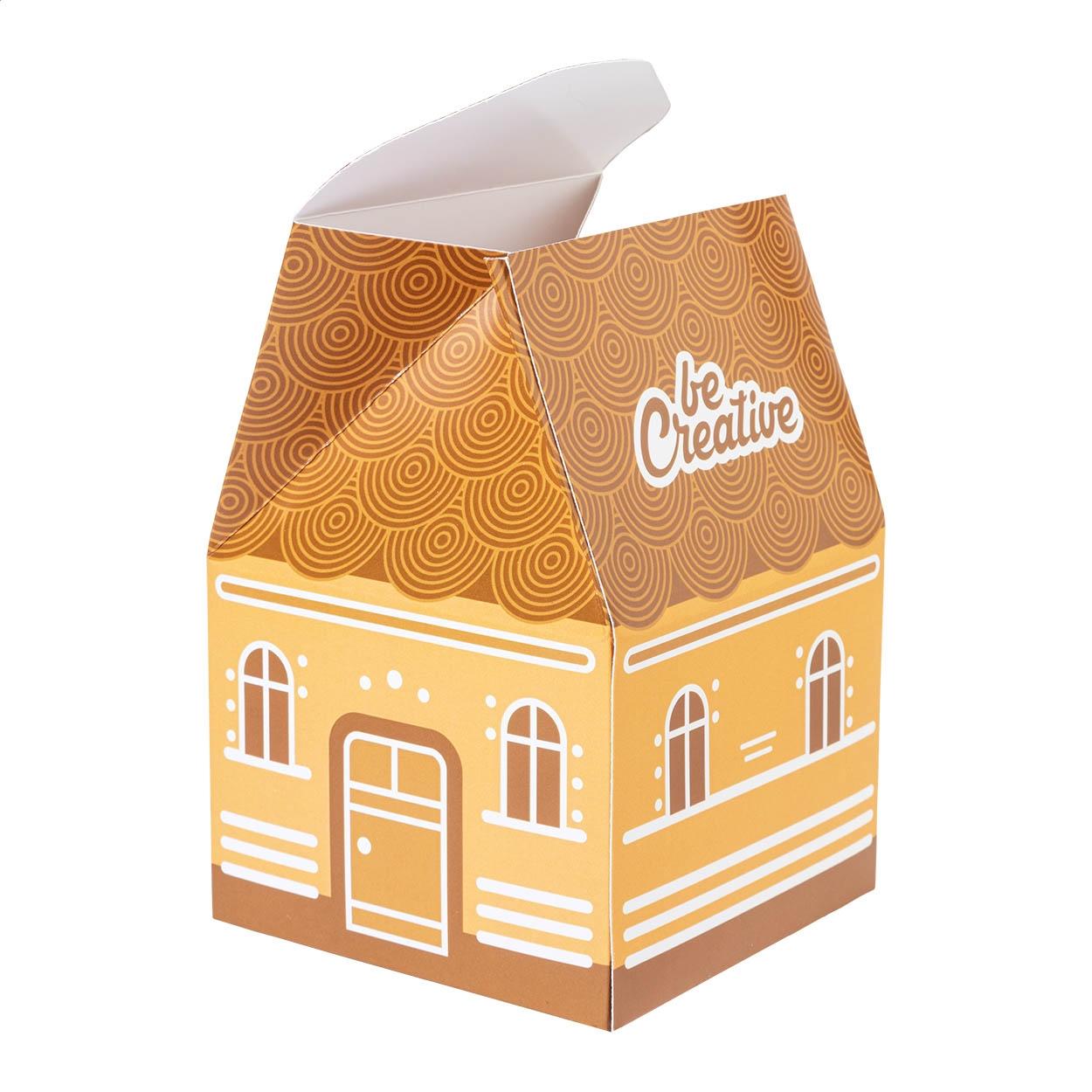 Cutie cadou în formă de casă CreaBox Hut Alb