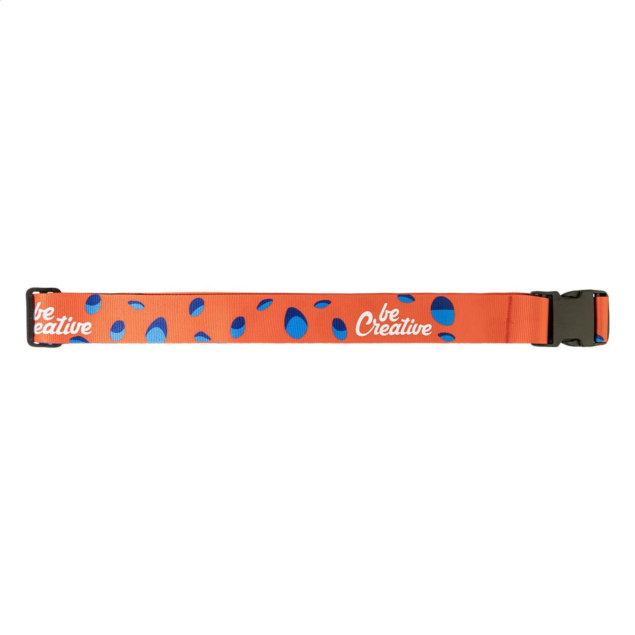 Centură XL personalizată pentru bagaje SuboStrap XL Alb